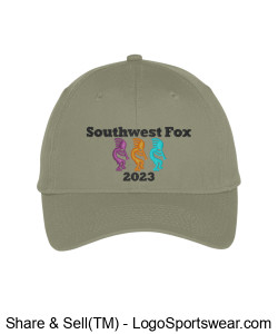 Southwest Fox 2023 Baseball Cap Design Zoom