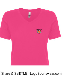 Womens VFF 2021 V-neck t-shirt Design Zoom